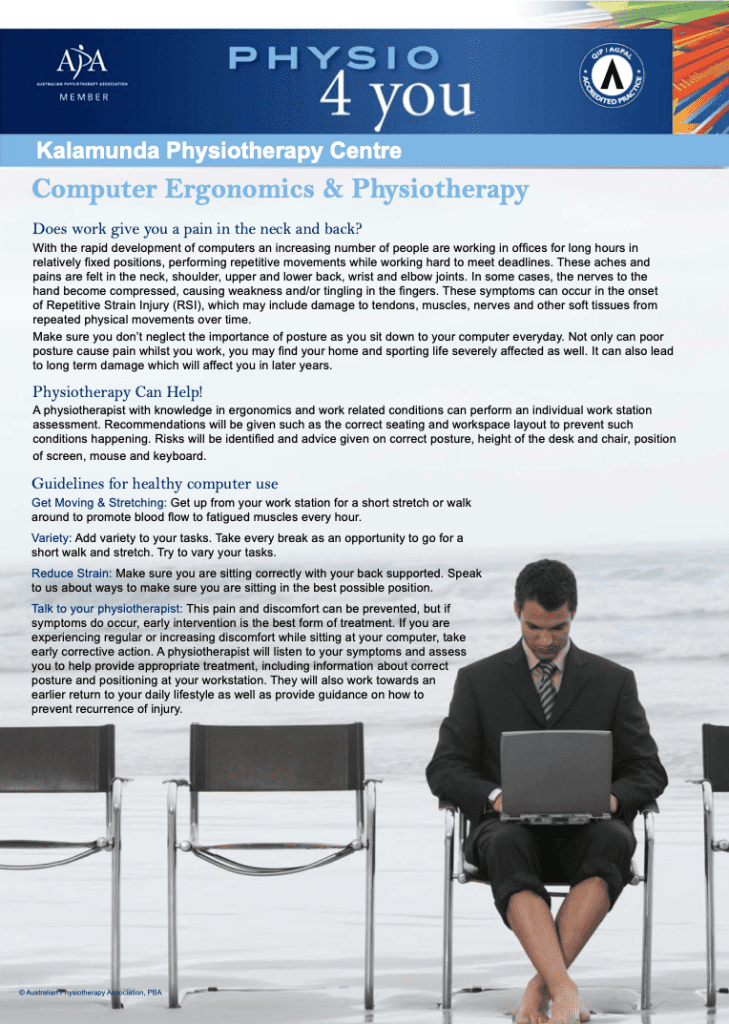 Back, Spine & Core Injuries - Kalamunda Physiotherapy Centre